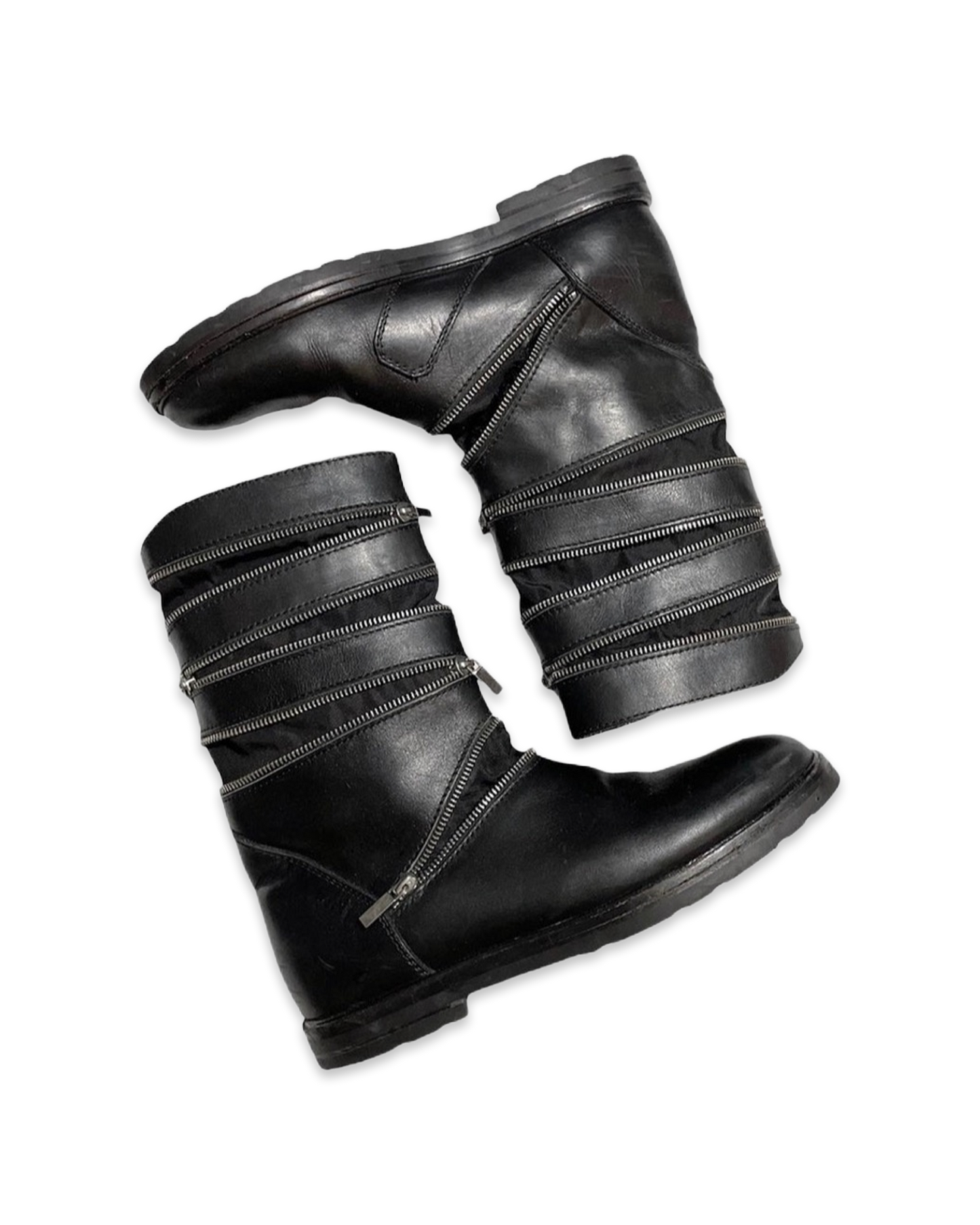 Raf Simons AW06-07 Accordion Zip Boots