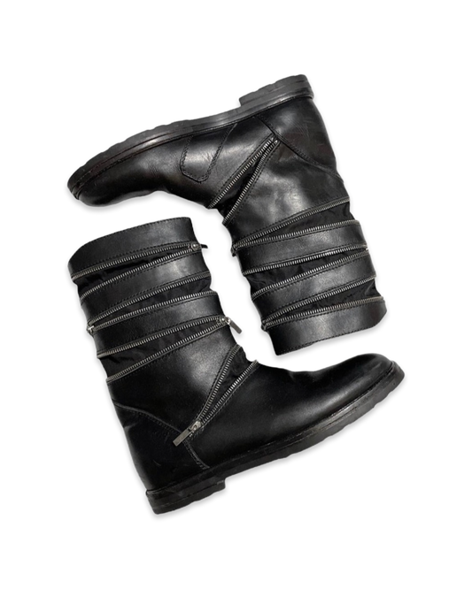 Raf Simons AW06-07 Accordion Zip Boots